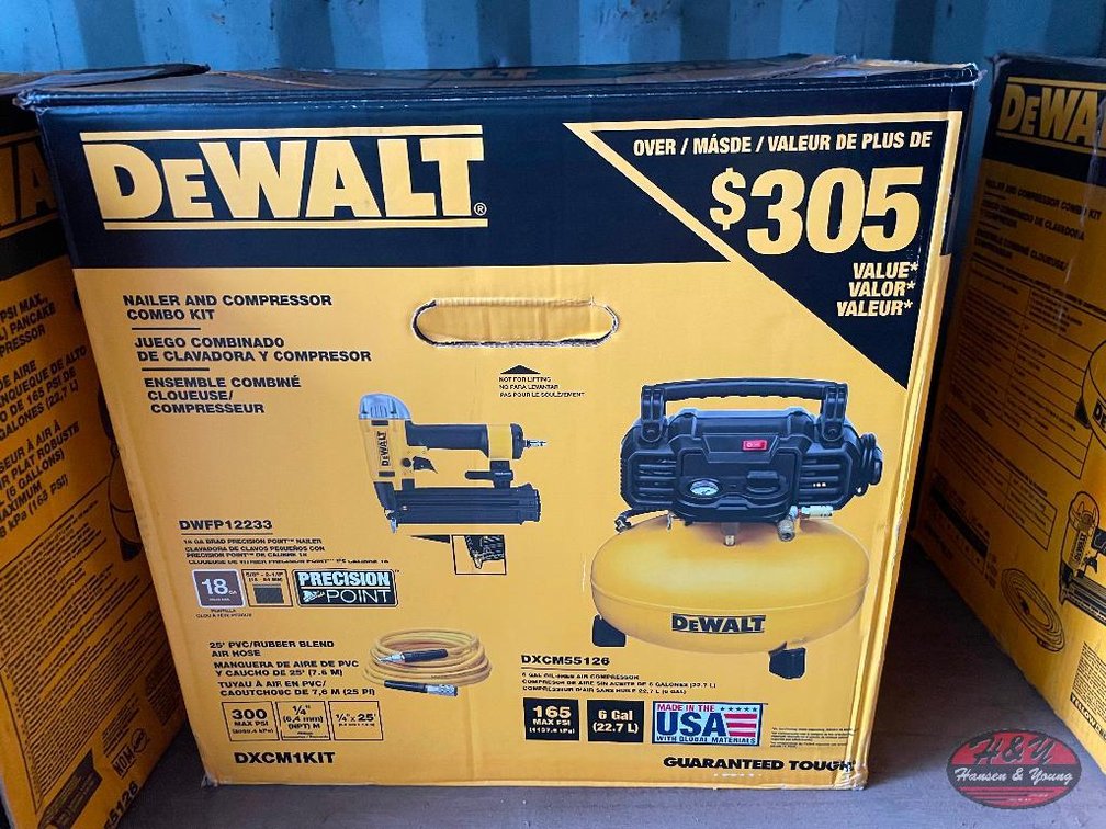 DeWalt 18ga Brad Nailer & Compressor Combo Kit