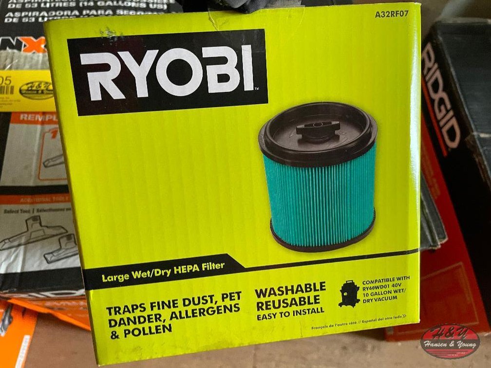 RYOBI Washable Reusable Large Wet/Dry HEPA Filter