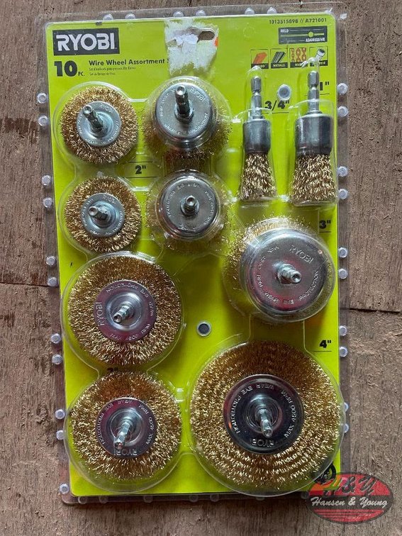 RYOBI 10pc Wire Wheel Assortment Set