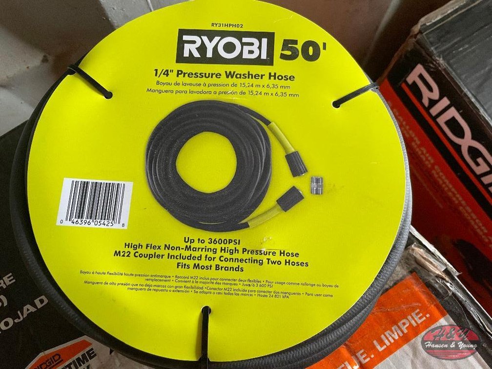 RYOBI 50' 1/4'' Pressure Washer Hose