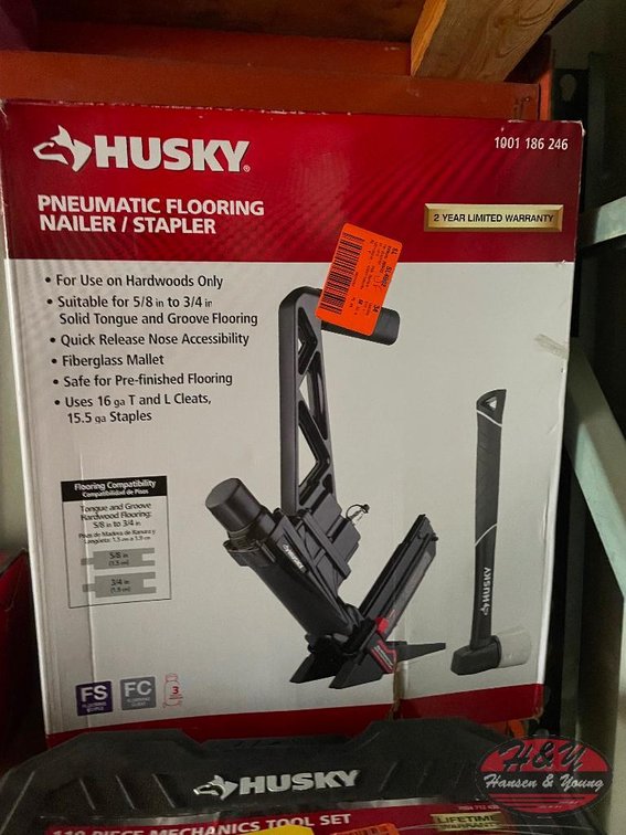 Husky Pneumatic Flooring Nailer/Stapler