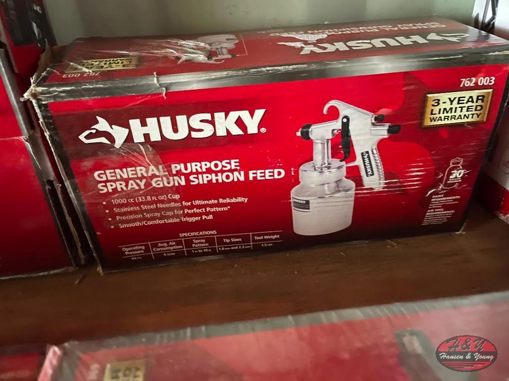 Husky General Purpose Spray Gun Siphon Feed