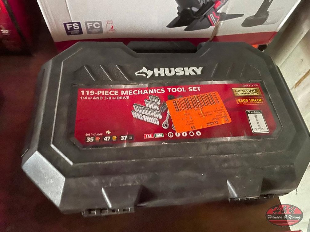 Husky 119pc Mechanics Tool Set - 1/4'' & 3/8'' Drive