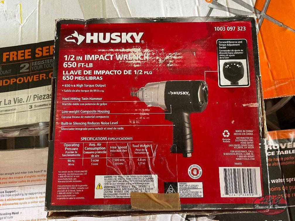 Husky 1/2'' Impact Wrench