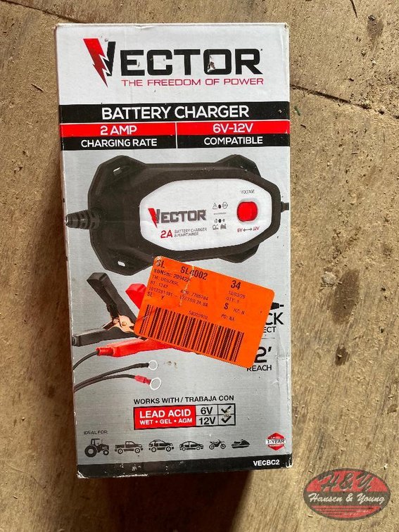 Vector Battery 2 AMP Charger