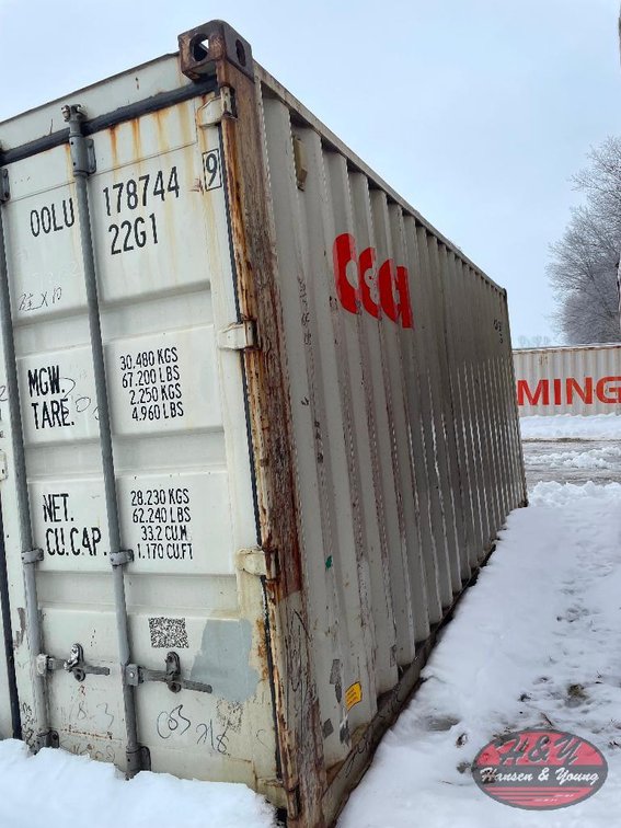 20' Used Gray Container - #OOLU-178744