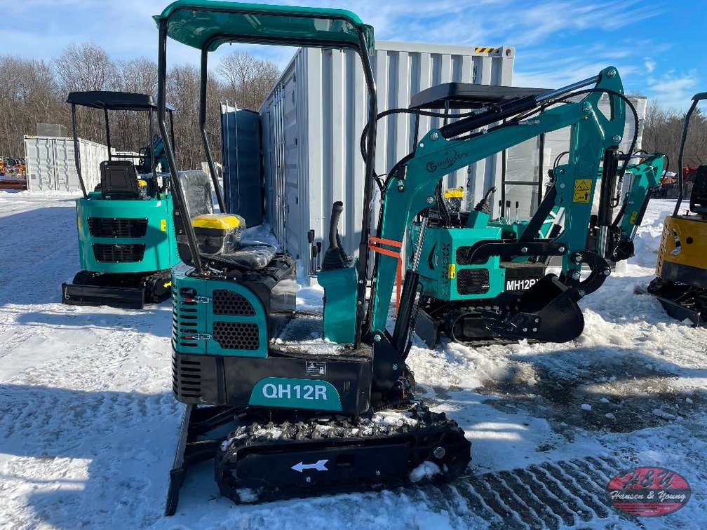 Mini QH12R Excavator - Green