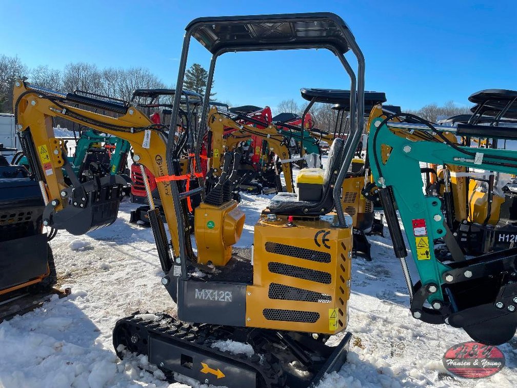 Mini MX12R Excavator - Yellow/Orange