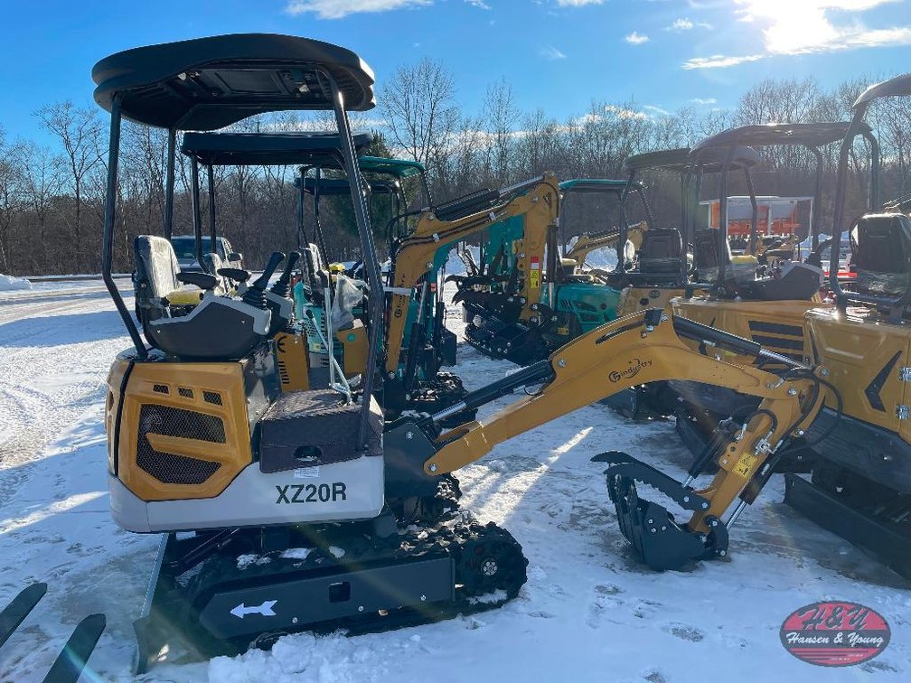 Mini XZ20R Excavator -Yellow/Orange
