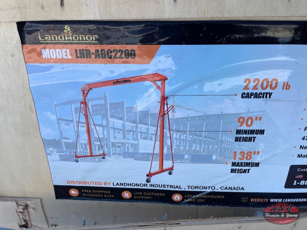 2200lbs Adjustable Height All Steel Gantry Crane