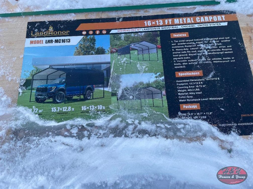 16'x13' Metal Carport