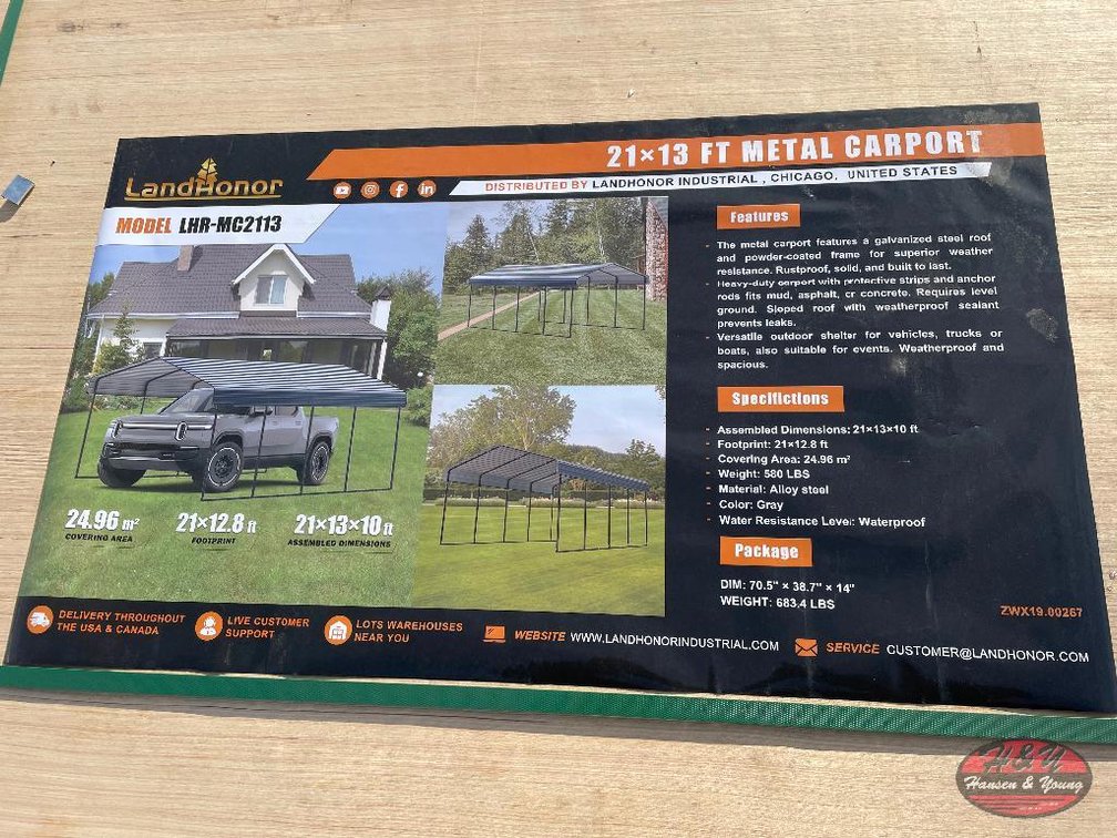 21'x13' Metal Carport