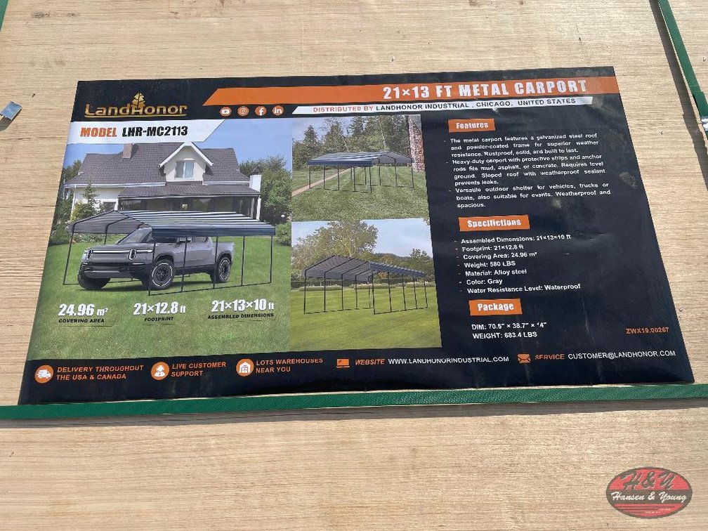 21'x13' Metal Carport