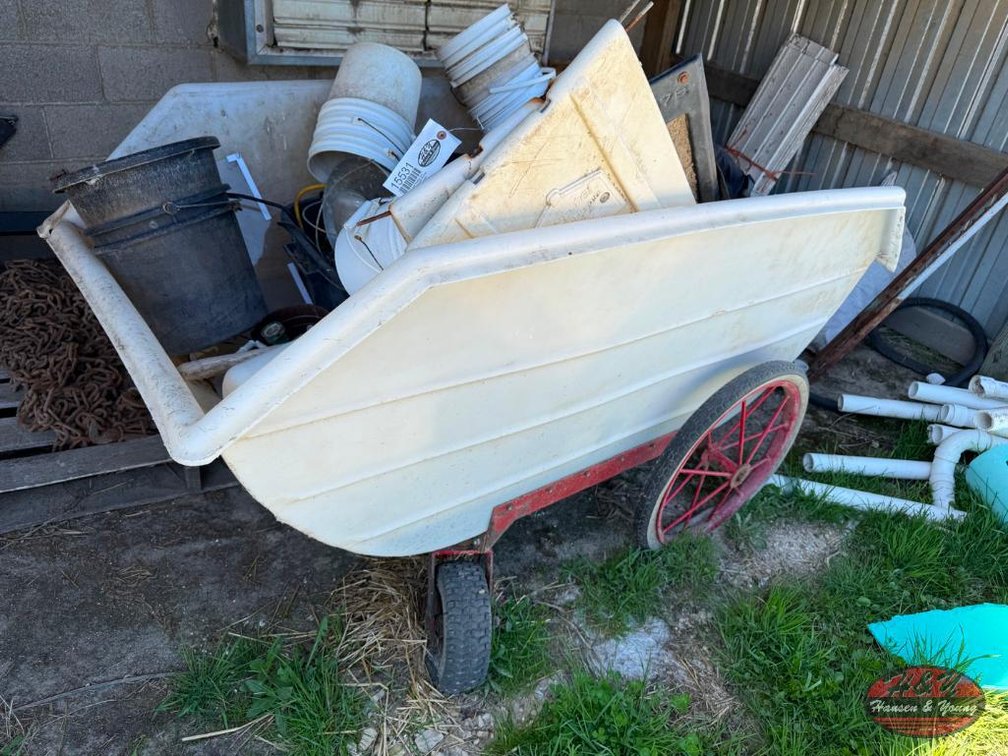 Poly Feed Cart with Content