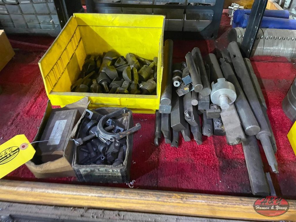 Assortment of Boring Bars and Tooling