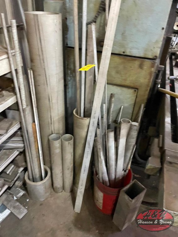 Stainless Steel Stock in Corner