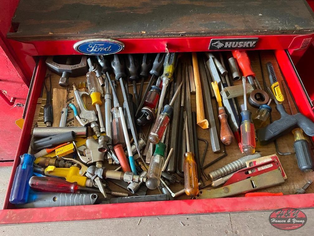 Drawer of Hand Tools & Air Hose Nozzles