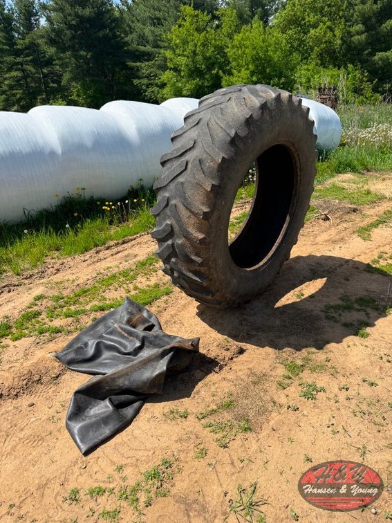18.4x38 Tire and Tube - Barron WI