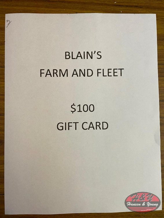 Blain's Farm & Fleet $100 Gift Card