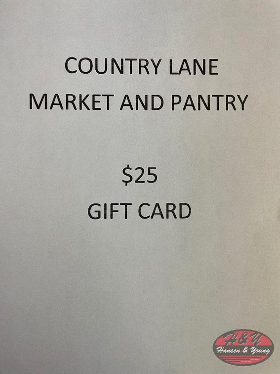 Country Lane Market & Pantry - $25 Gift Certificate