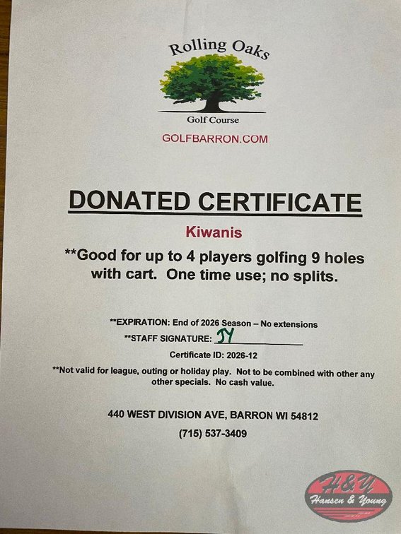 Rolling Oaks 4 Players Golfing 9 Holes w/ Cart