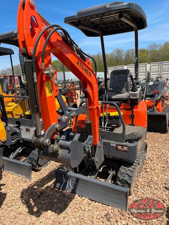 Mini ATS-ME18 Excavator - Orange