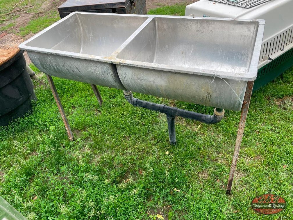 Double Stainless Milkhouse Sink