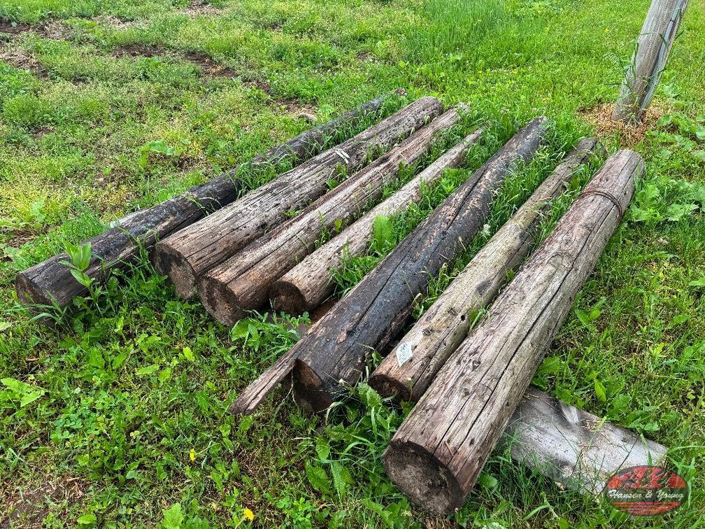 Pile of 8' Wood Posts