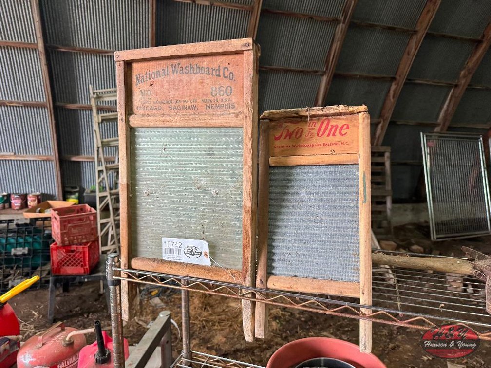 (2) Vintage Wash Boards