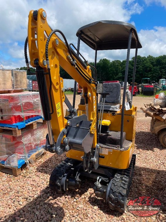 Mini ATS-RT15R Excavator - Orange/Yellow