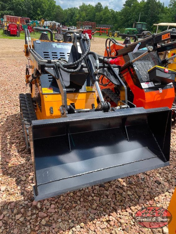 Ride-On Skidsteer Loader - Yellow/Orange