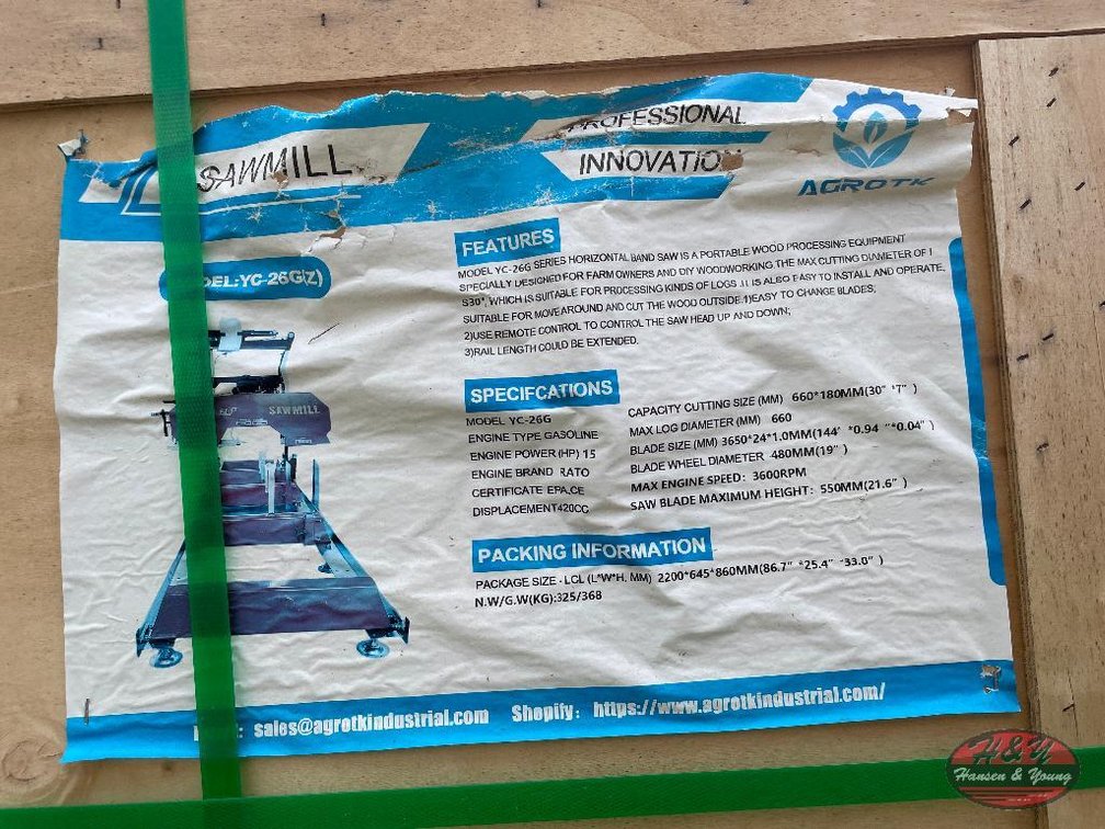 Portable Sawmill - 26''
