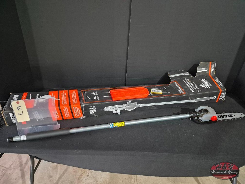 Used ECHO 8 ft. Power Pruner Pole Saw Attachment with 10 in. Bar and Chain for ECHO Pro Attachment Series Model # 99944200532
