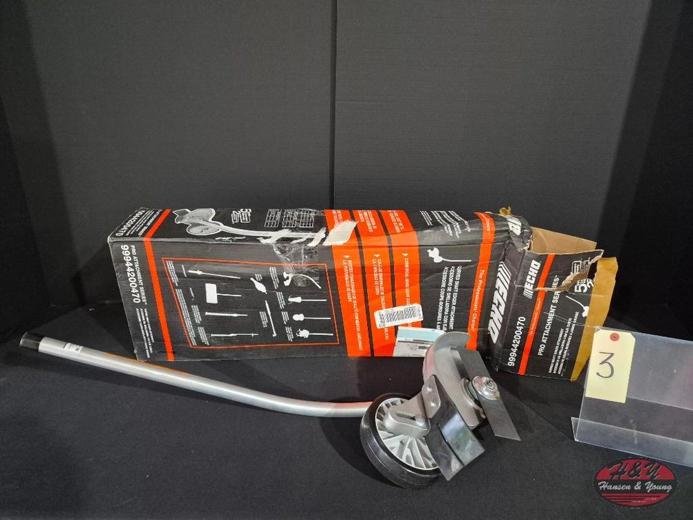 New Open Box ECHO Curved Shaft Edger Attachment for ECHO Pro Attachment Series Gas or Battery PAS Power Head Model # 99944200470