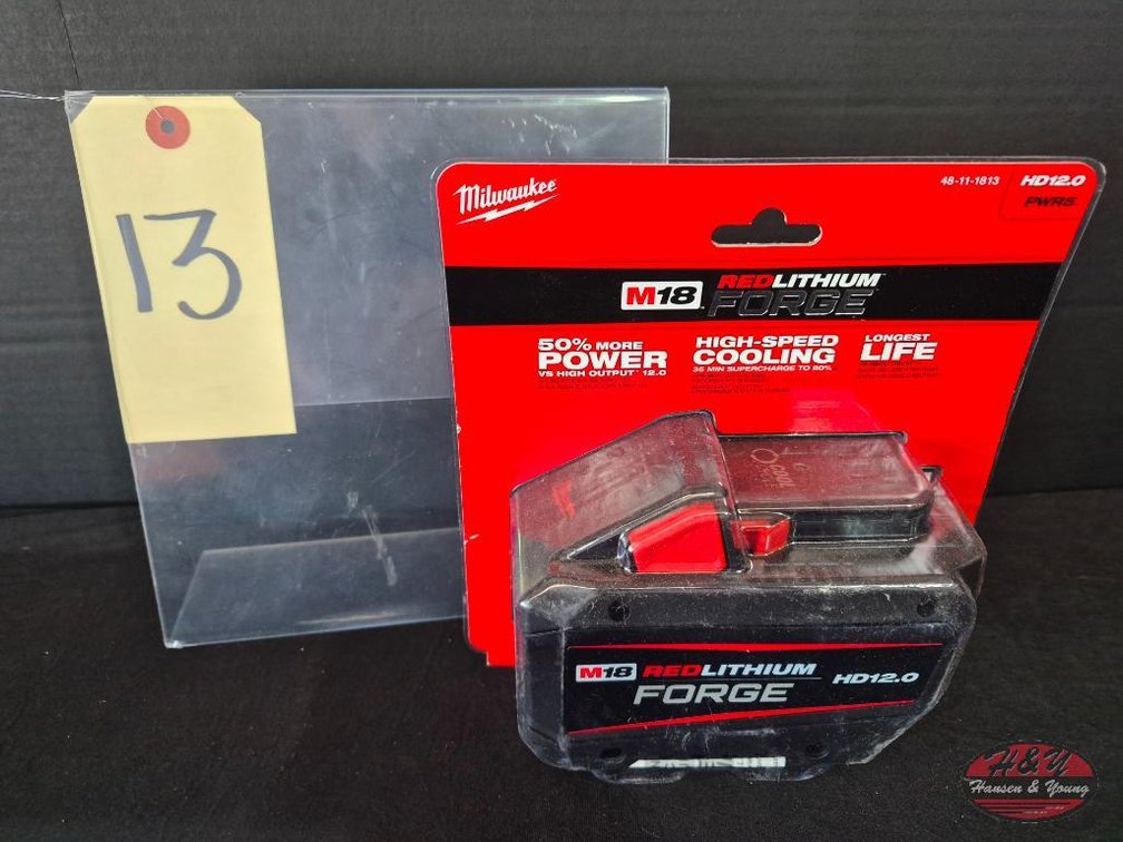Brand New Milwaukee M18 Red Lithium Forge HD12.0 A.h Battery Model # 48-11-1813