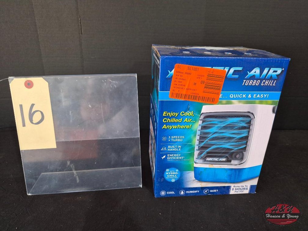 New Artic Air Turbo Chill Desktop Evaporative Space Cooler with LED Nightlight Model # AATC-PD27