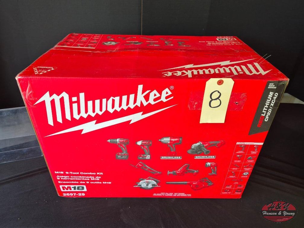 Brand New Milwaukee M18 Drill/Driver, Impact Driver, Impact Wrench, Multi Tool, Blower, Grinder, HACKZALL Saw, Circ Saw, Light Kit