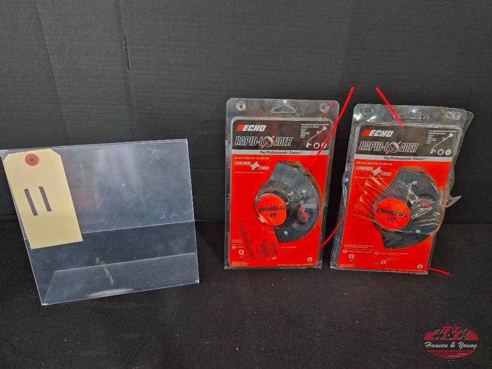 Open Package Echo Universal 2-Line Rapid Load Trimmer Heads x 2 Model #21560062