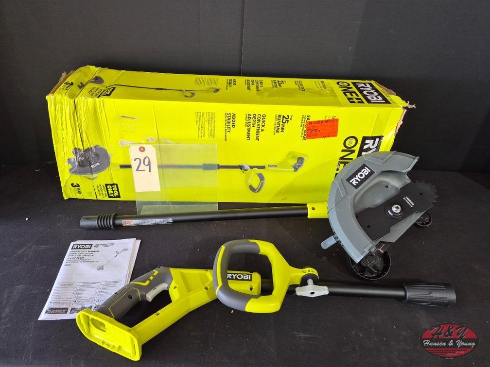 New Open Box Ryobi One+ 18V 9" Cordless Edger (Tool Only) Model # P2300BTL