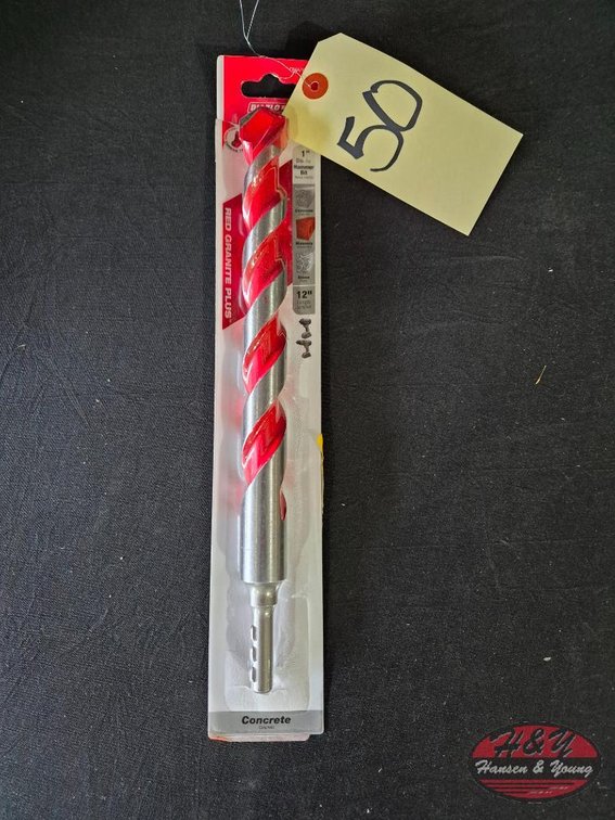New DIABLO 1 in. x 10 in. x 12 in. SPEEDemon Red Granite Carbide Tipped Hammer Drill Bit Model # DMARG1210