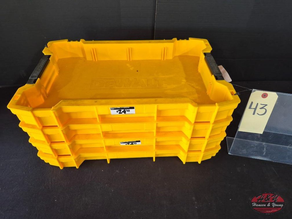 New DEWALT TOUGHSYSTEM 2.0 Deep Tool Tray (2 Pack) Model # DWST08120W8120