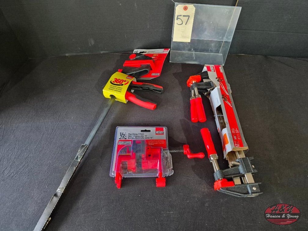 New BESSEY EHK 18 in. 300 lbs. Capacity 360-Degree Trigger Clamp with 3-1/8 in