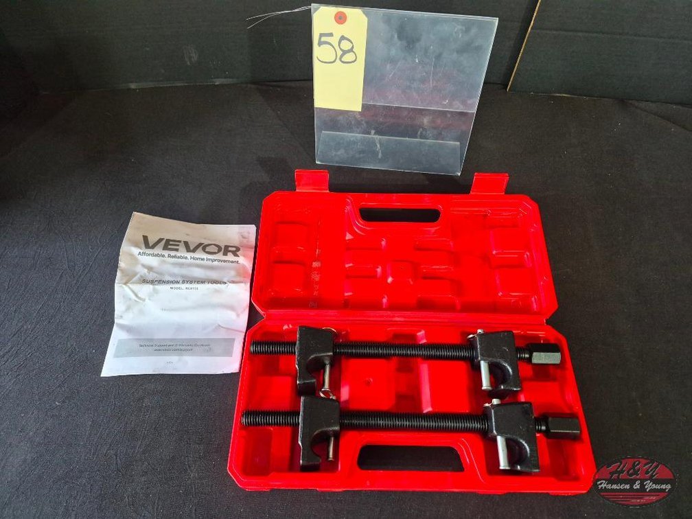 New VEVOR Strut Spring Compressor, 2 Pack, Heavy Duty Coil Spring Compressor Tool with 10.4 Inches(256 mm) Range, Compatible with 0.86 inches(22 mm) Hex Sockets, Fit for Car Truck Motorcycle, Black Model # XC9113