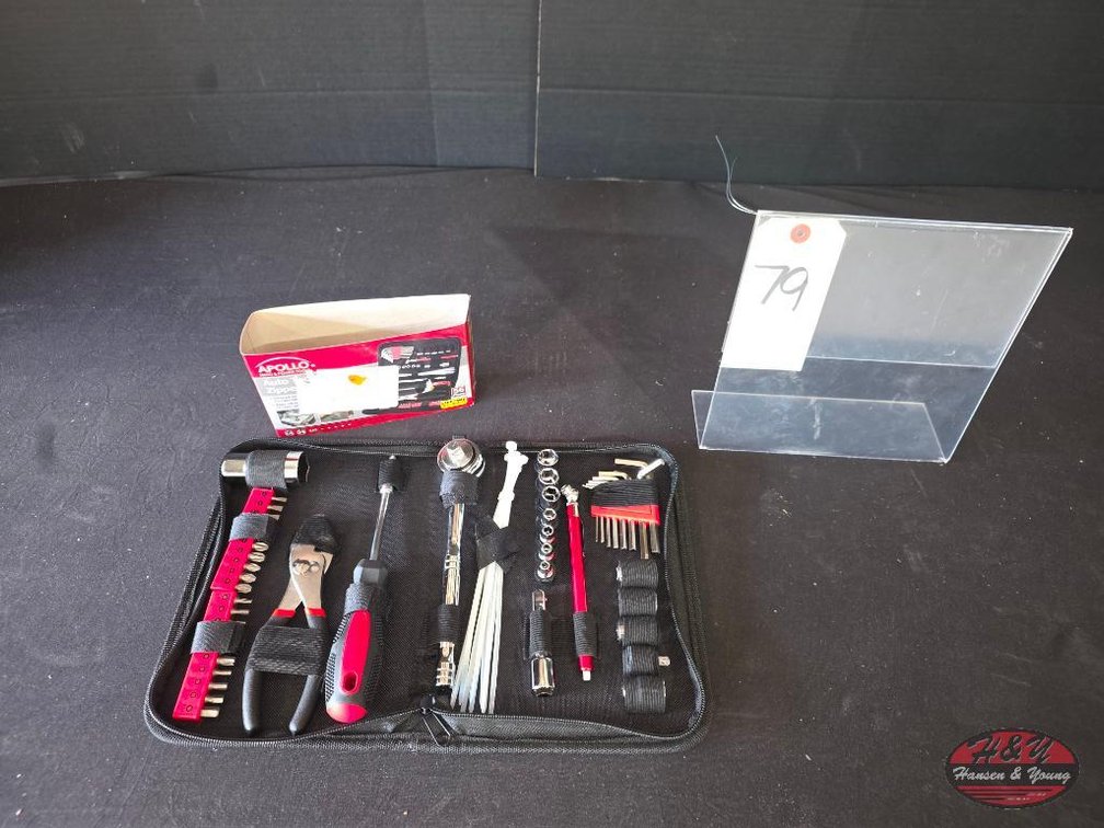New Apollo Auto Tool Set in Zipper Case (56-Piece) Model # DT9774