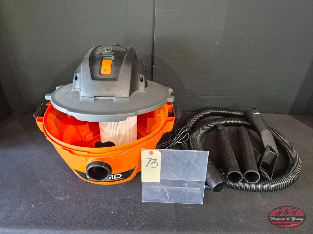 New Open Box RIDGID 6 Gal. 3.5 Peak HP NXT Shop Vacuum Wet Dry Vac with General Debris Filter, Locking Hose and Attachments Model # HD06001