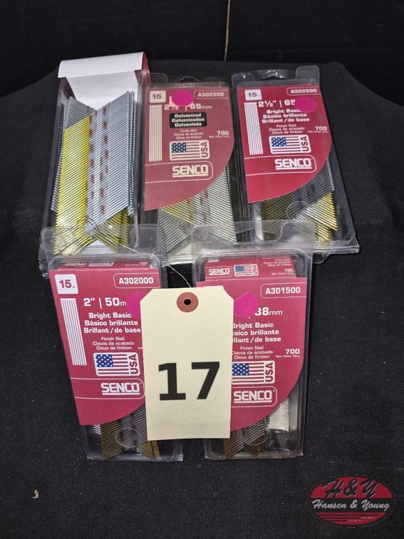 (5) NEW Senco Assorted Finish Nails