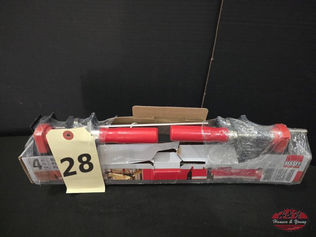 NEW Bessey Clutch Bar Clamp 4-Piece Set