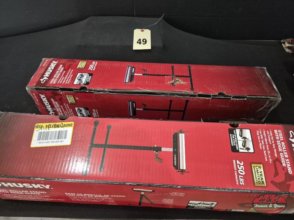 (2) NEW Husky Steel Roller Stands