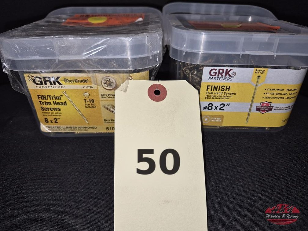 (2) NEW GRK #8 x 2 in. Trim Screws