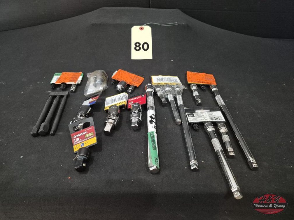 Husky Drive Extensions & Swivel Sockets Lot